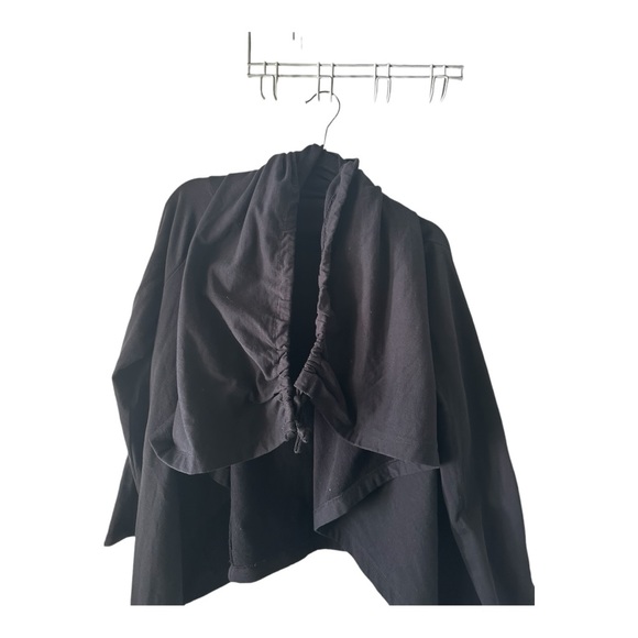 Allen B By Allen Schwartz Women's Black Cardigan Cotton Hoodie Size M - Picture 5 of 10